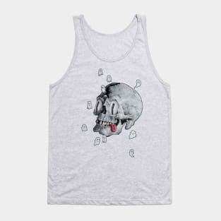 Captain, the Ghosts have Escaped art by Tyler Tilley (clear edition) Tank Top